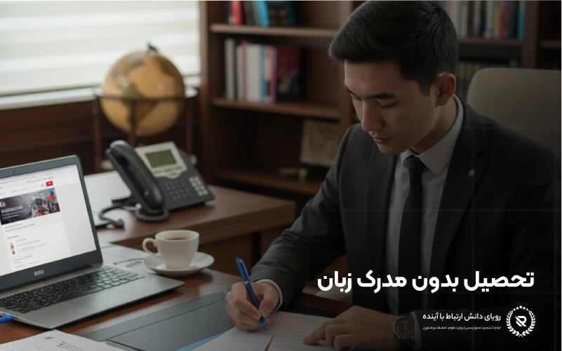 تحصیل بدون مدرک زبان