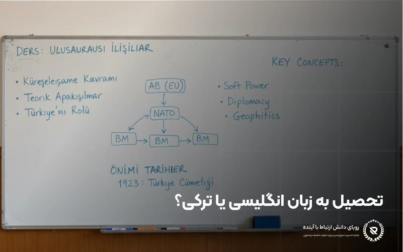 تحصیل به انگلیسی یا ترکی