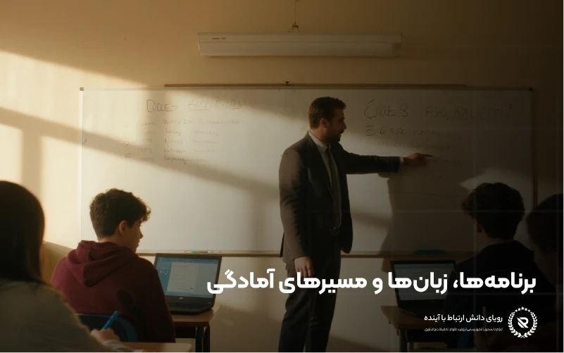 برنامه‌ها، زبان‌ها و مسیرهای آمادگی