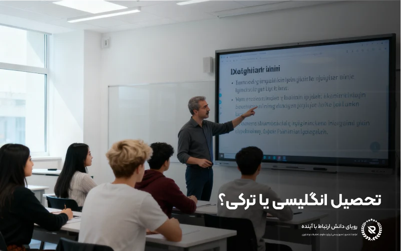 تحصیل به انگلیسی یا ترکی